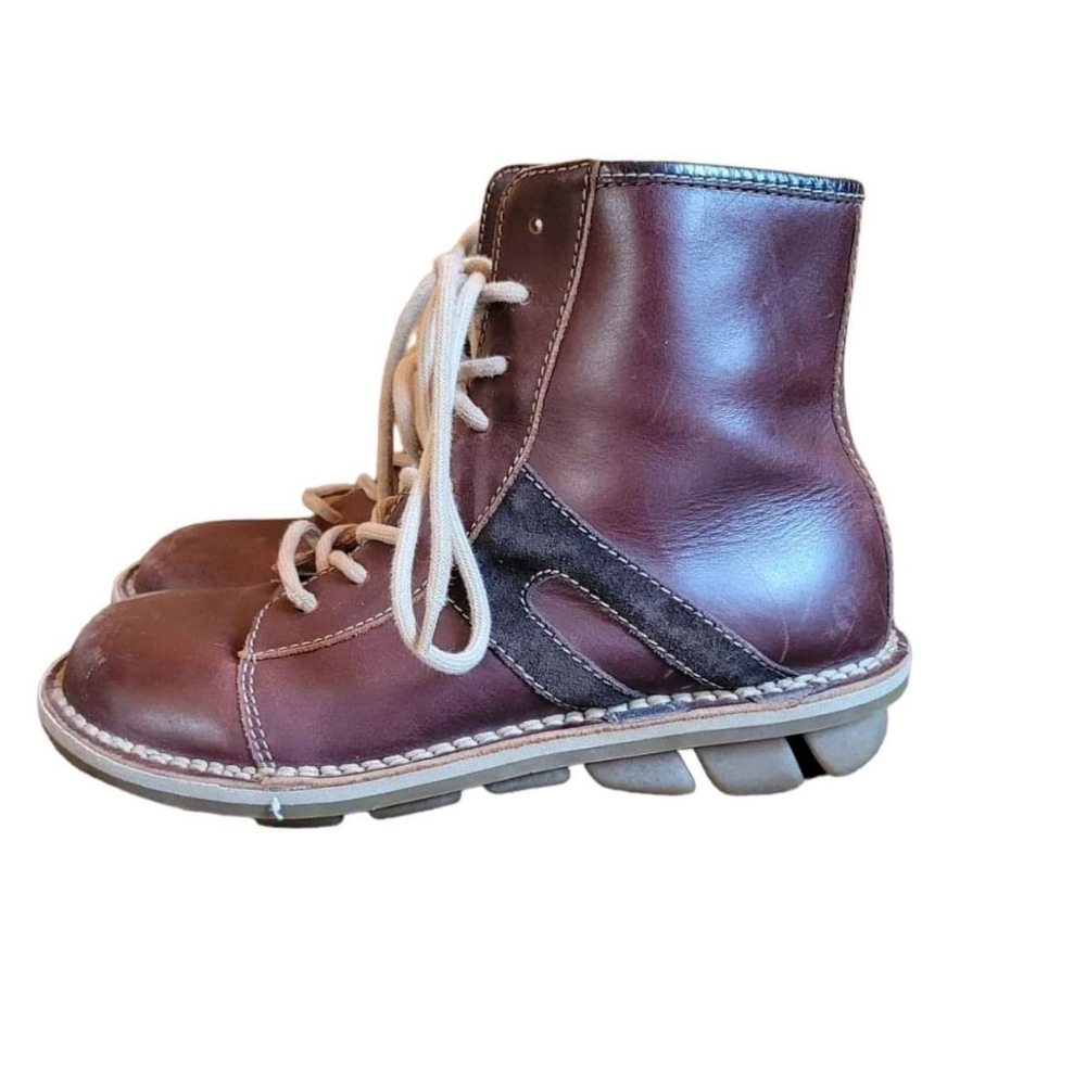 Huisite Women's Lace-Up Genuine Leather Boots Size 36